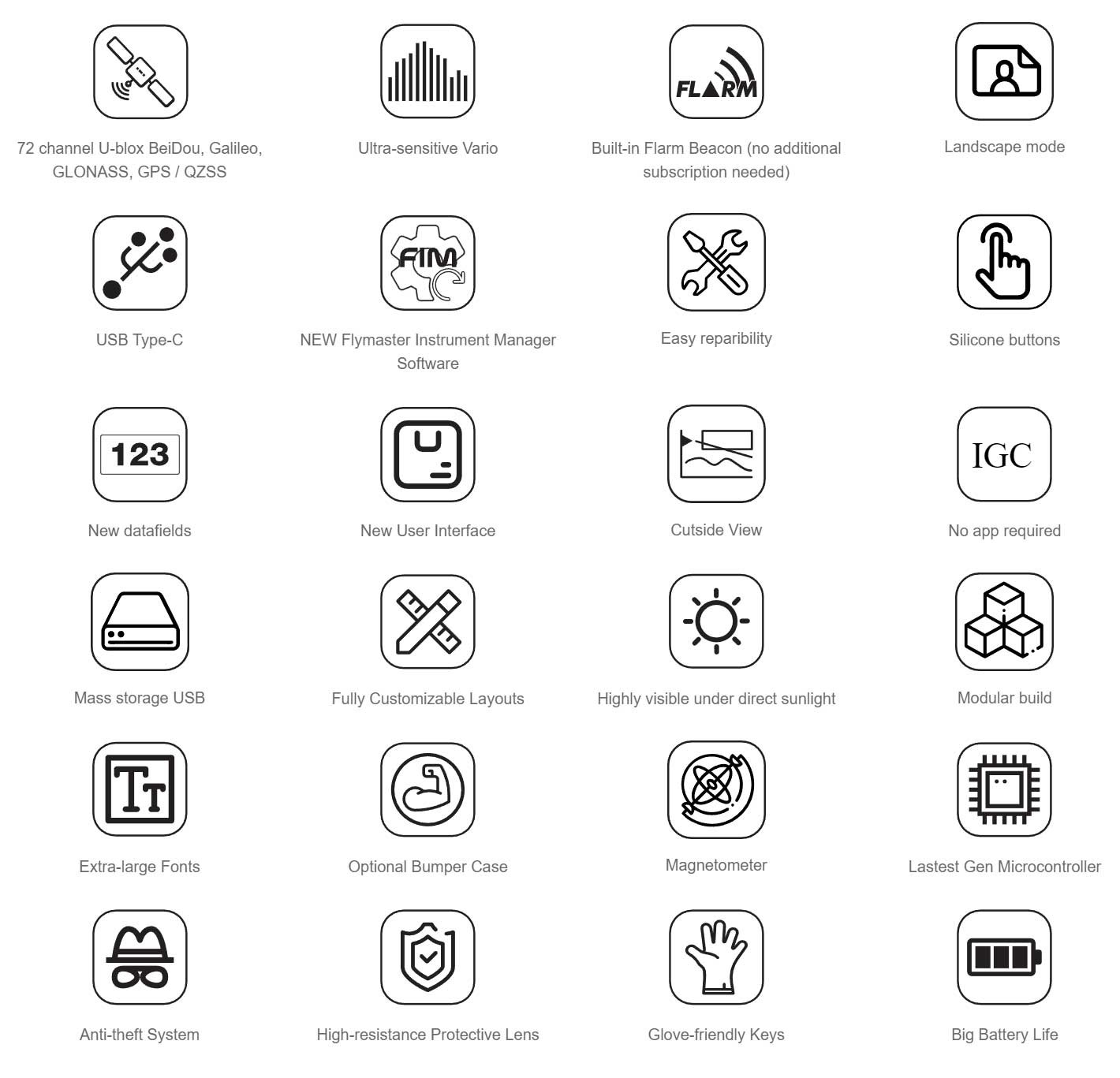 Flymaster GPS M (without FLARM) - Vario GPS for Paragliding #3