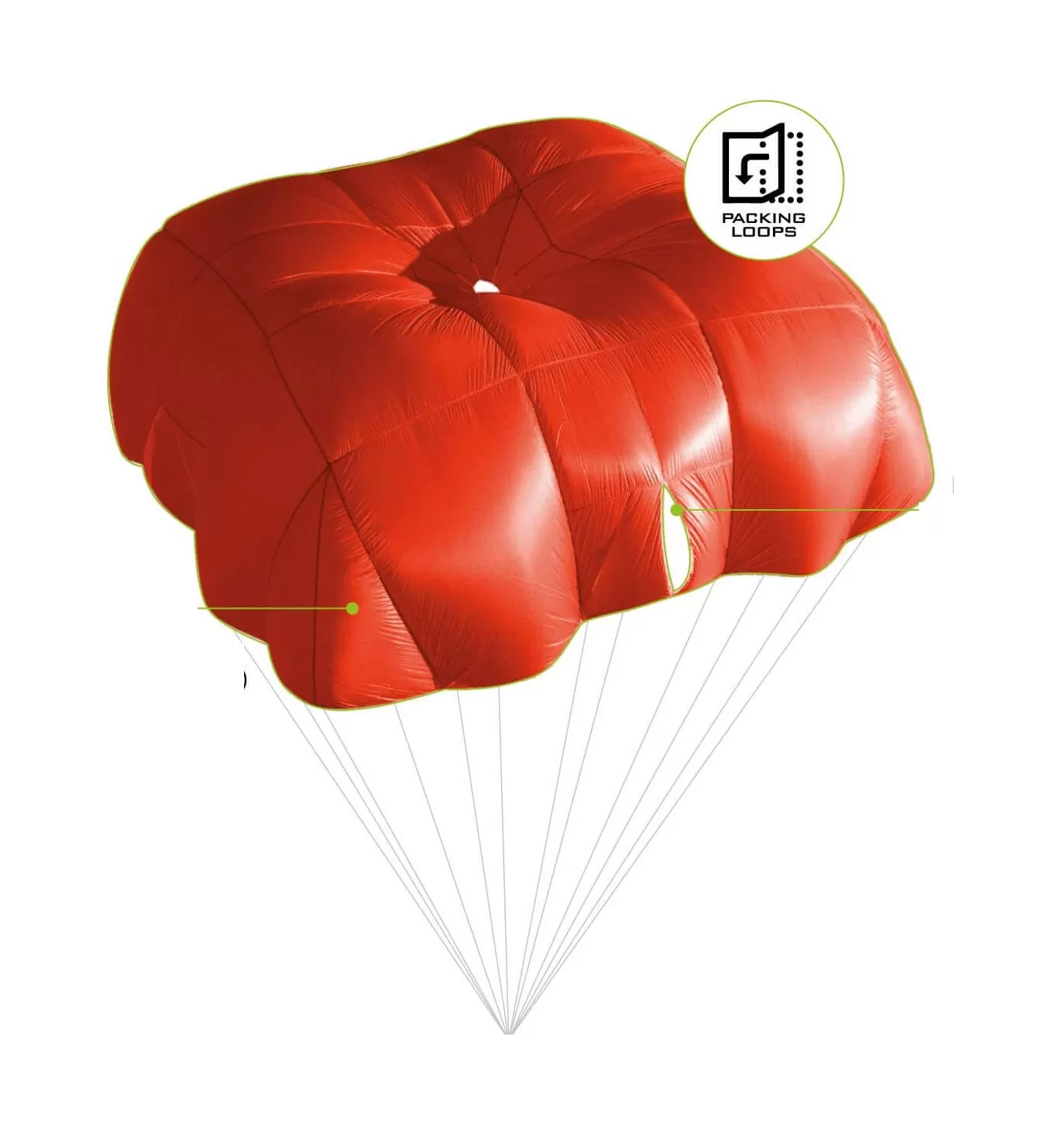 Niviuk Octagon 2 - Parachute de secours carré - Solo & Biplace