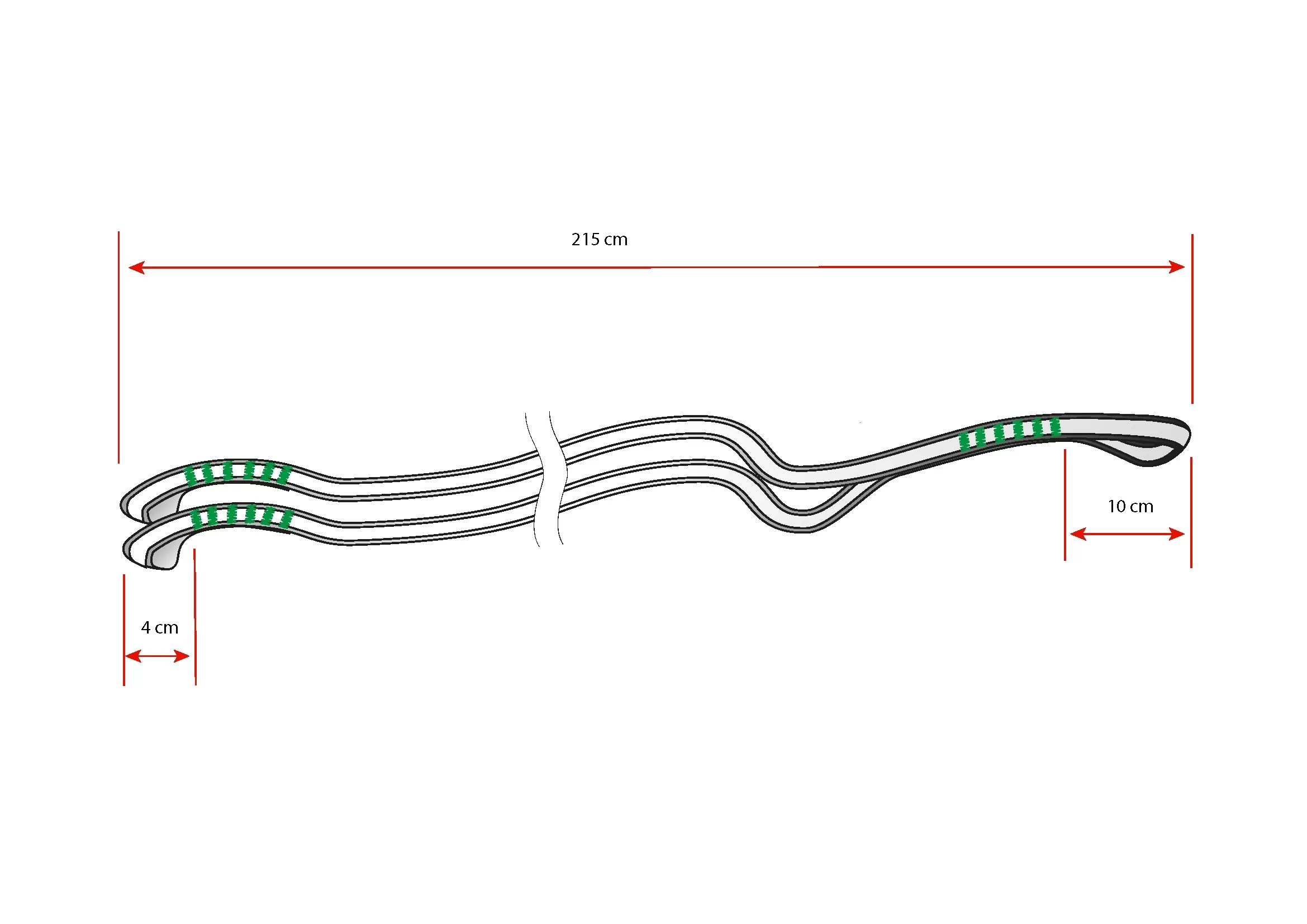 Sup'Air - Élévateurs Y en Dyneema - Sangle Parachute Secours Bi